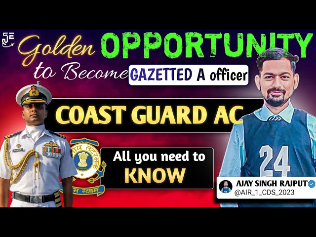 What To Study For Coast Guard AC || Exam Pattern & Sources || Score High || By UPSC CDS AIR 1