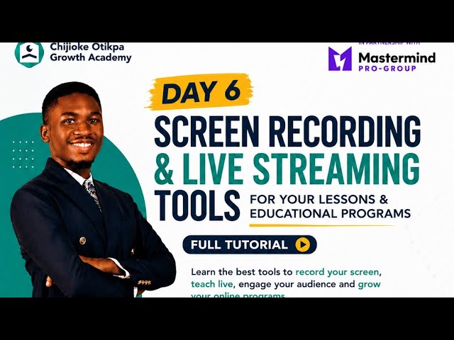 Screen Recording & Live Streaming Tools for Your Online Lessons | FULL TUTORIAL 🔥