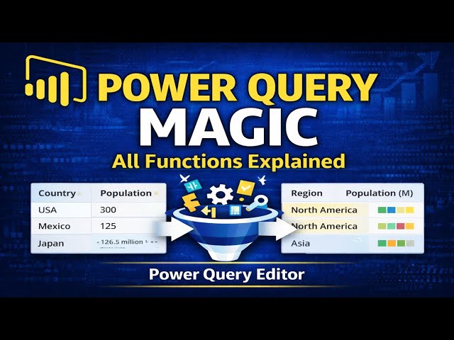 11. “Power Query Editor – ALL Functions Explained | Power BI”