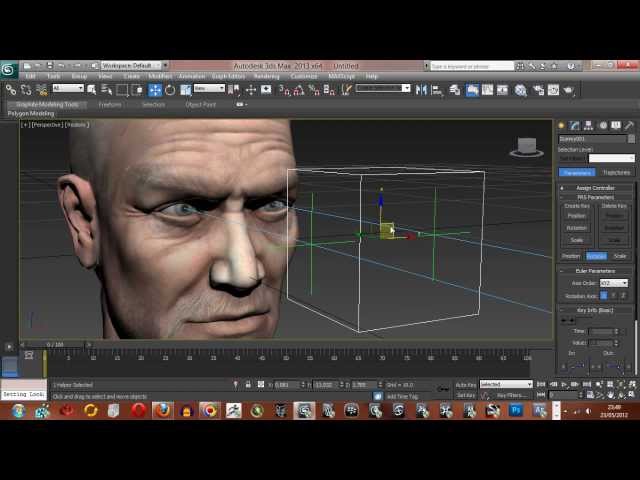 Look at constraints for a characters eyes in 3ds Max