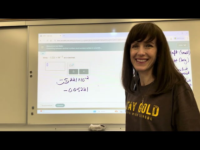 Basic Chemistry Math: ALEKS Converting between decimal numbers & numbers written in scientific note