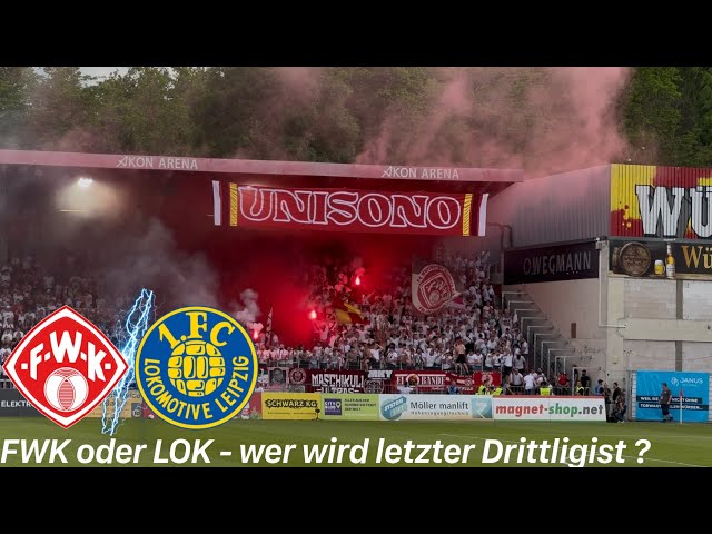 Würzburger Kickers - 1.FC Lok Leipzig | Pyroshow, Choreo & Sicherheitswahn beim Relegationsfinale