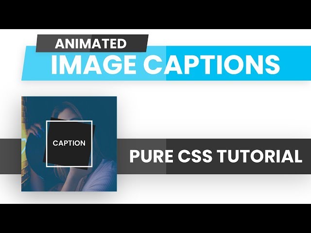 Animated Image Captions CSS | CSS Image Hover Effects | CSS Tutorial