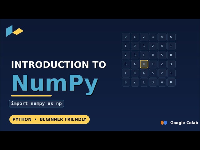 Introduction to NumPy using Google Colab
