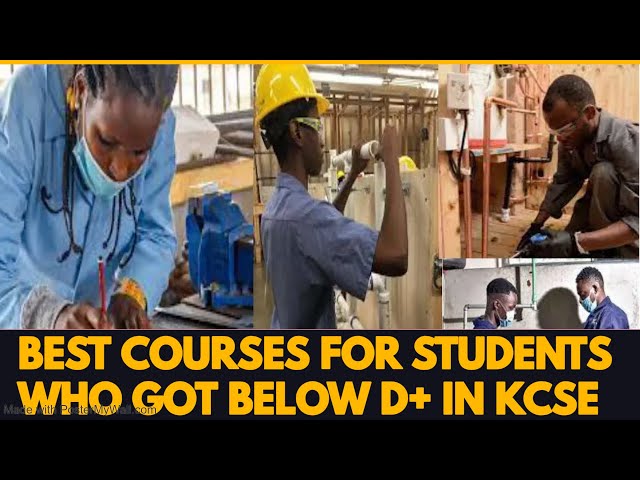 Best Courses for students who got D+ and below in KCSE