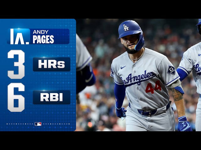 Have a game! Andy Pages hits THREE HOME RUNS and drives in 6 RUNS! ✌️🤩 | MLB Highlights