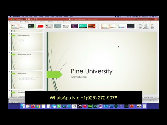 Module 1: SAM Project 1a Pine University  |New Perspectives PowerPoint 365/2021 SAM Pine University