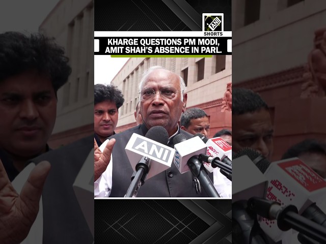 Congress' Kharge questions PM Modi, Amit Shah's absence from Parliament over paper leak debate