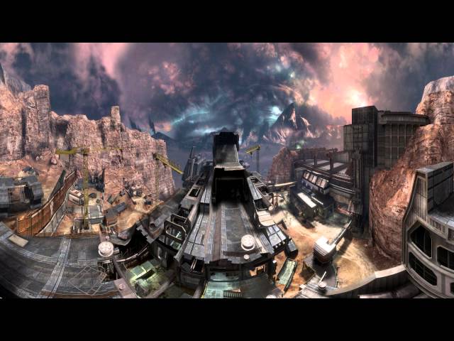 Escena juego de halo, vídeo en 360 grados