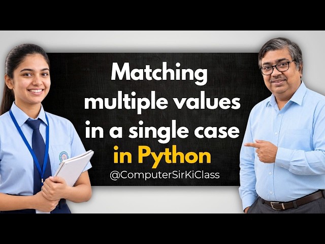 Python Match-Case Multiple Options | Matching Integers & Strings