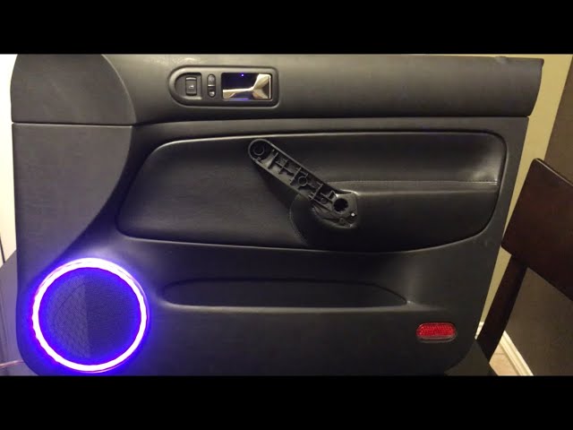 VW JETTA MK4 DOOR PANEL LED LIGHT ON SPEAKER GRILLE