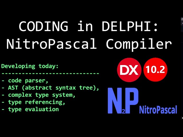CODING in DELPHI: NitroPascal Compiler | p.2