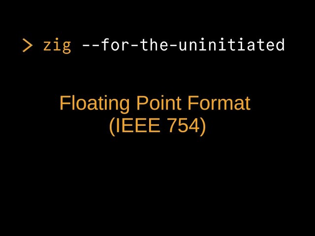 Zig For The Uninitiated: Floating Point Numbers