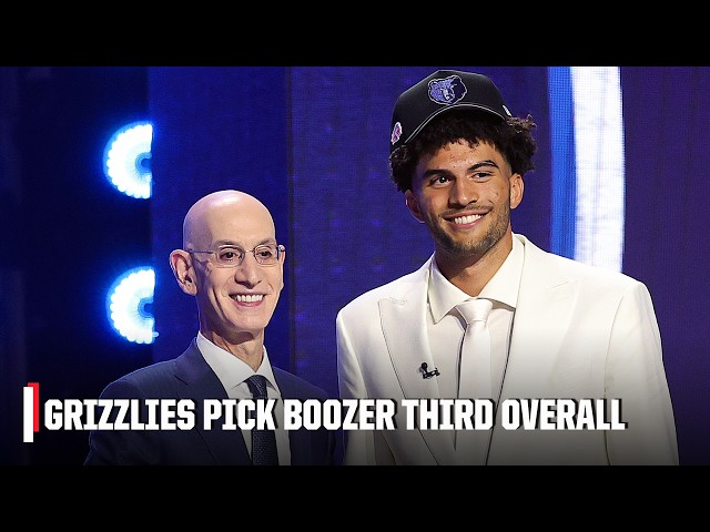Cam Boozer selected by Memphis Grizzlies with 3rd overall pick | 2026 NBA Draft