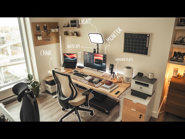 Modern Home Office & Productive Workspace | WFH +2000 Hours Later