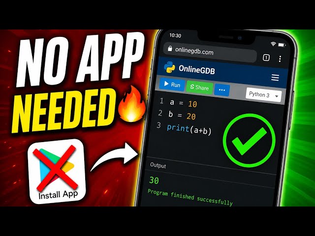 Run Python on Phone Without App 🔥 (100% Working Trick)