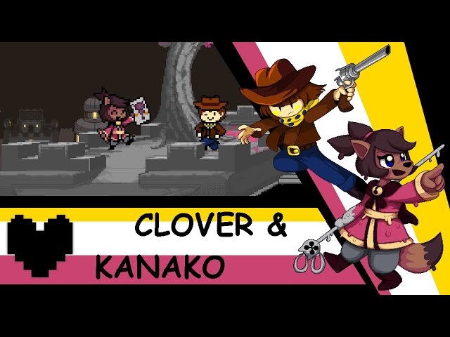 Clover & Kanako Double-Pack by Rukifellth (UNDERTALE Yellow) - A Mod for Super Smash Bros. Crusade.