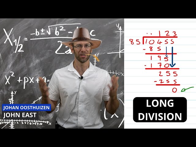 How to do LONG DIVISION - Grade 8 - Mathematics