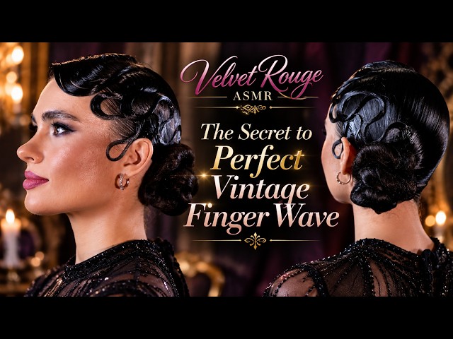 The Secret to Perfect Vintage Finger Waves | ASMR Styling