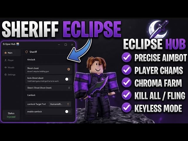 [🏝️☀️🌊] BEST Sheriff Silent Aim MM2 Script 2026! Eclipse Hub | Auto Shoot, ESP & Keyless!