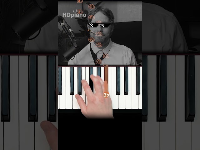 Impress with ONLY the black keys #pianotutorial #shorts