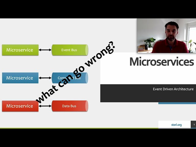 Microservices Event Driven Architecture | Event- | Command- | Data Bus | What can go wrong?