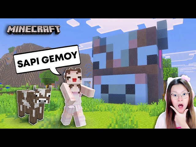 Raise Cows and Build a Cow Shed?!! [Minecraft Indonesia]