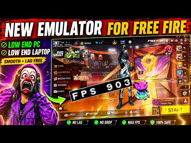 Best Free Fire Emulator For Low End PC 2026 | High FPS, No Lag, No Crash Setup