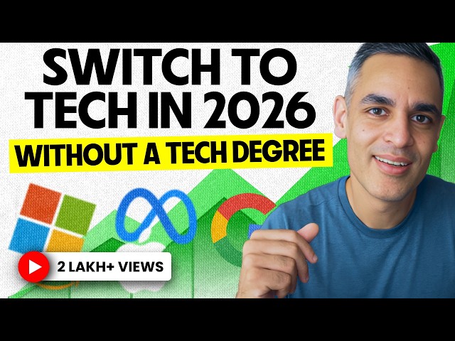 How You Can Get a TECH Job WITHOUT a Tech DEGREE! | Roadmap for 2026 | Warikoo Careers Hindi