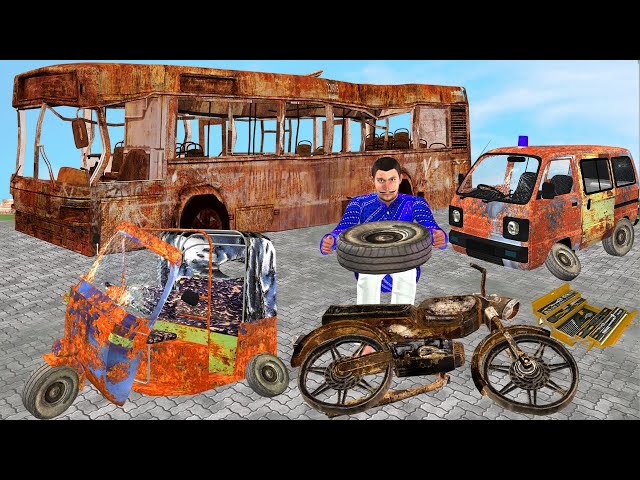 Mini Vehicles Restoration Comedy Videos Collection Hindi Stories Funny Kahani Bedtime Moral Stories