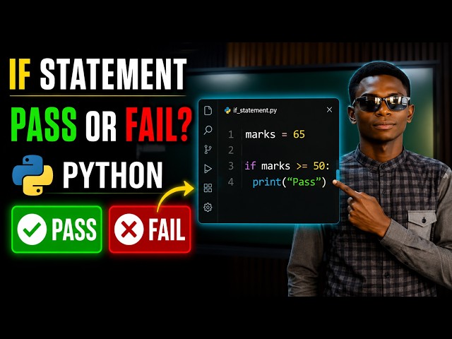 🐍 Check Pass or Fail Using Python If Statement! 🚀