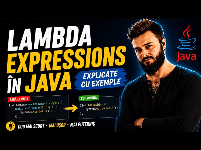 Lambda Expressions în Java explicate cu exemple #AcademiaProgramatorilor