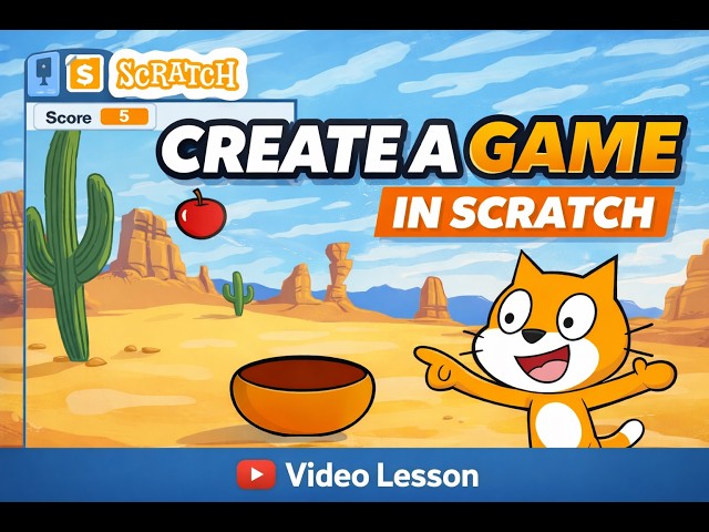 How to Create a Catch the Apple Game in Scratch | Step-by-Step