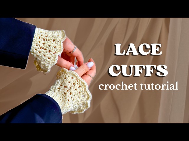 The EASIEST Crochet Lace Cuffs | beginner project under 2 hours!