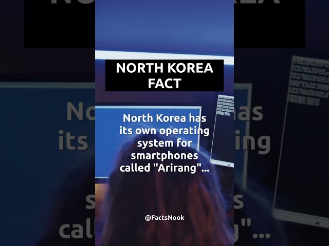 Tech Autonomy: Exploring North Korea's Red Star Operating System #shorts #northkorea #facts