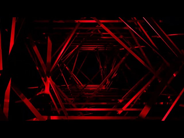 Red Debris Tunnel Loop 4K Animated Motion Background Wallpaper Screensaver