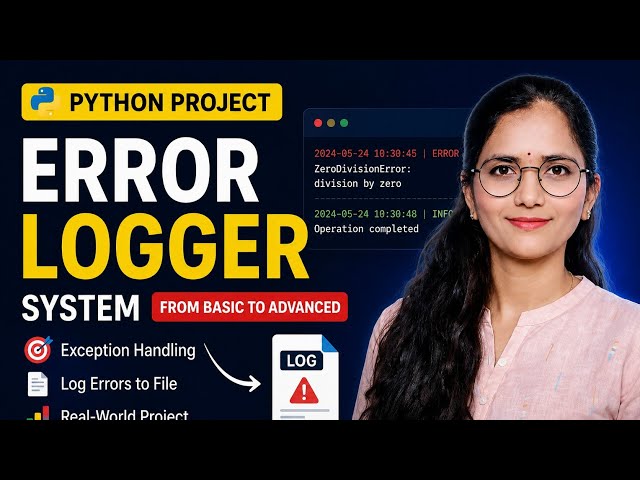Build a REAL Error Logger System in Python 🔥 | Beginner to Advanced Project (2026)