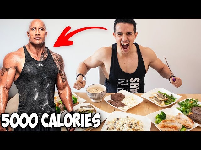 I EAT LIKE THE ROCK FOR 24 HOURS!!