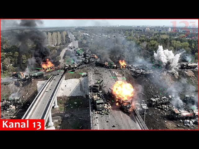 Crimea supply route is disrupted: Ukrainian drones destroy key bridge, dozens of ammo, fuel trucks