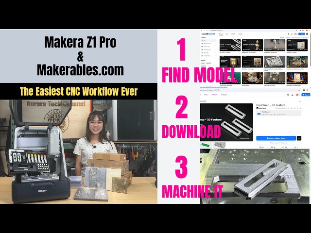 The Easiest Way to Transition from 3D Printing to CNC Machining | Makera Z1 Pro & Makerables
