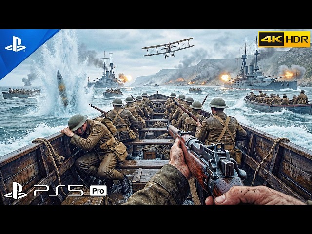 (PS5) Battle of Gallipoli 1915 | Realistic ULTRA Graphics Gameplay [4K 60FPS HDR] Battlefield