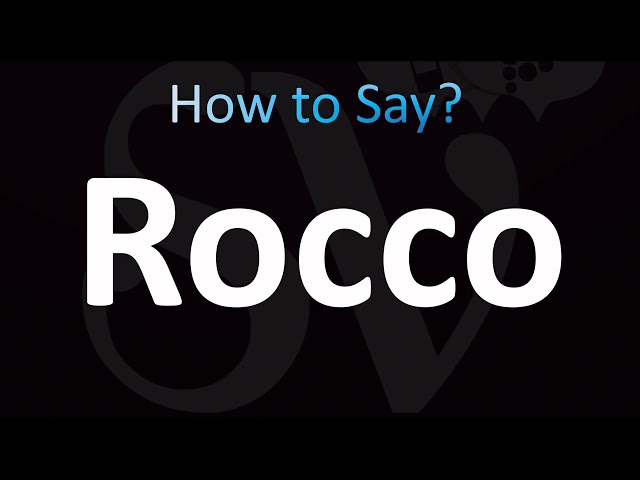 How to Pronounce Rocco (CORRECTLY!)