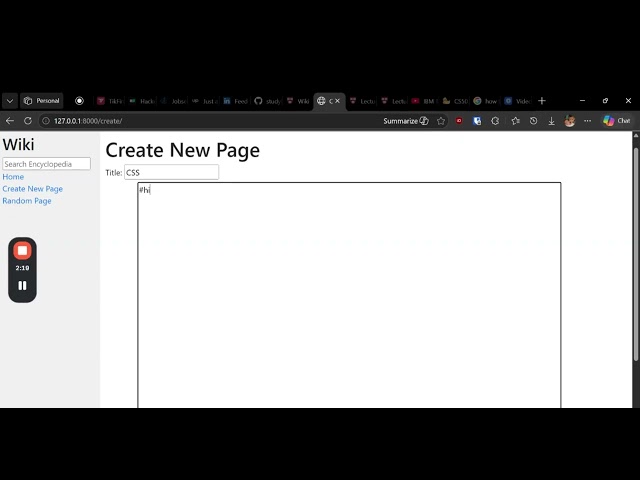 Harvard CS50 Web | Project 1: Wiki | Submission