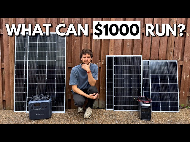 Probé una configuración de generador solar de $1000