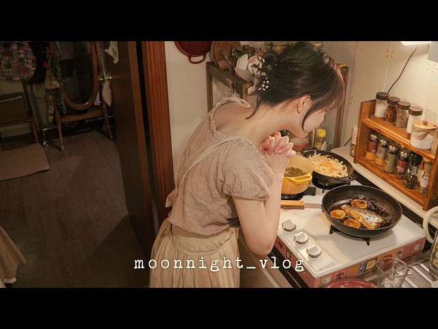 Living alone Korea✿ Spicy eggplant & shrimp toast with highball. Rice cooker yogurt & antique fair
