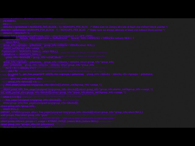 Purple screen coding hacker concept animation with glitch Free Stock Video