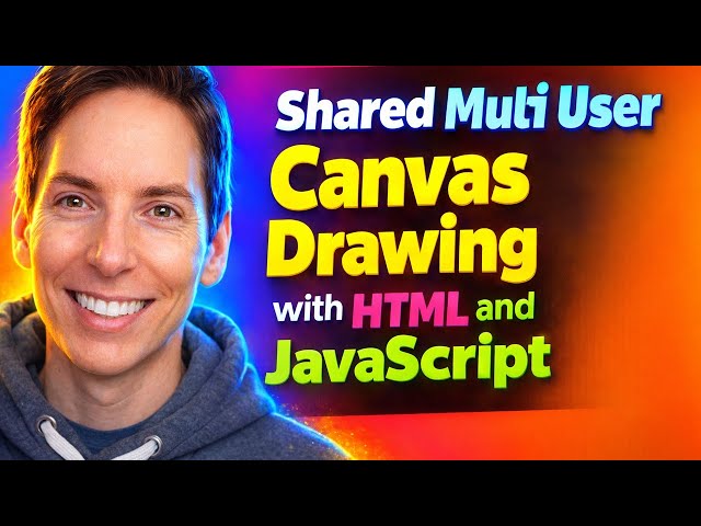Shared Multi User Canvas Drawing with HTML and JavaScript
