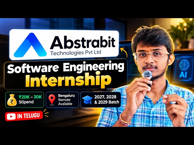 Latest Internship 2026 🚀 | ₹30K Stipend | Remote | 2027, 2028 & 2029 Batch