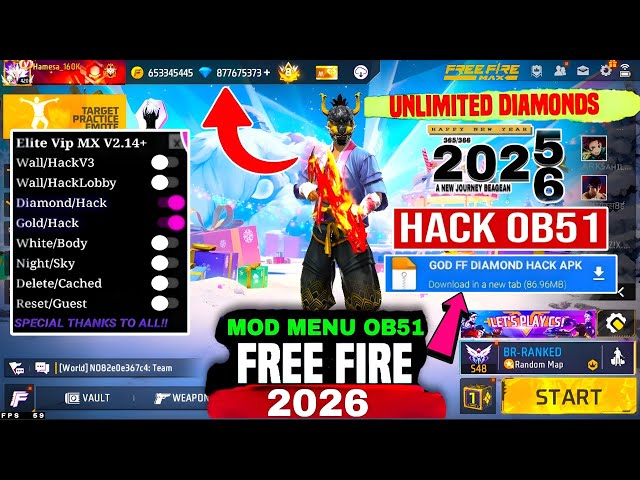 FREE FIRE DIAMOND HACK 2026 (100% WORKING METHOD) | FREE FIRE DIAMOND 💎HACK OB51 | FF DIAMOND HACK