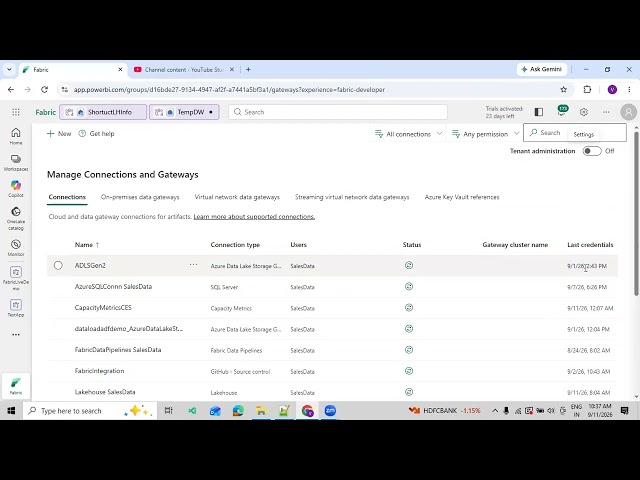 895. Basic Overview of Different Types of Connections using Microsoft Fabric Data Engineering